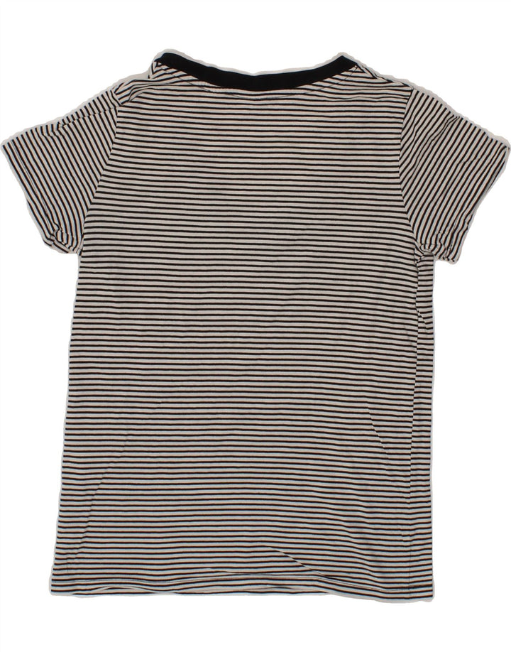 LEVI'S Womens T-Shirt Top UK 6 XS White Striped Vintage Levi's and Second-Hand Levi's from Messina Hembry 