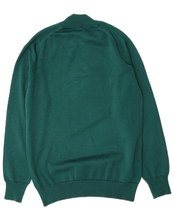 Vintage Damen Rollkragenpullover Pullover UK 12 Mittelgrün