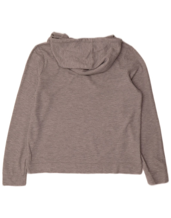 Fat Face Damen Kapuzenpullover UK 12 Mittelgraues Polyester