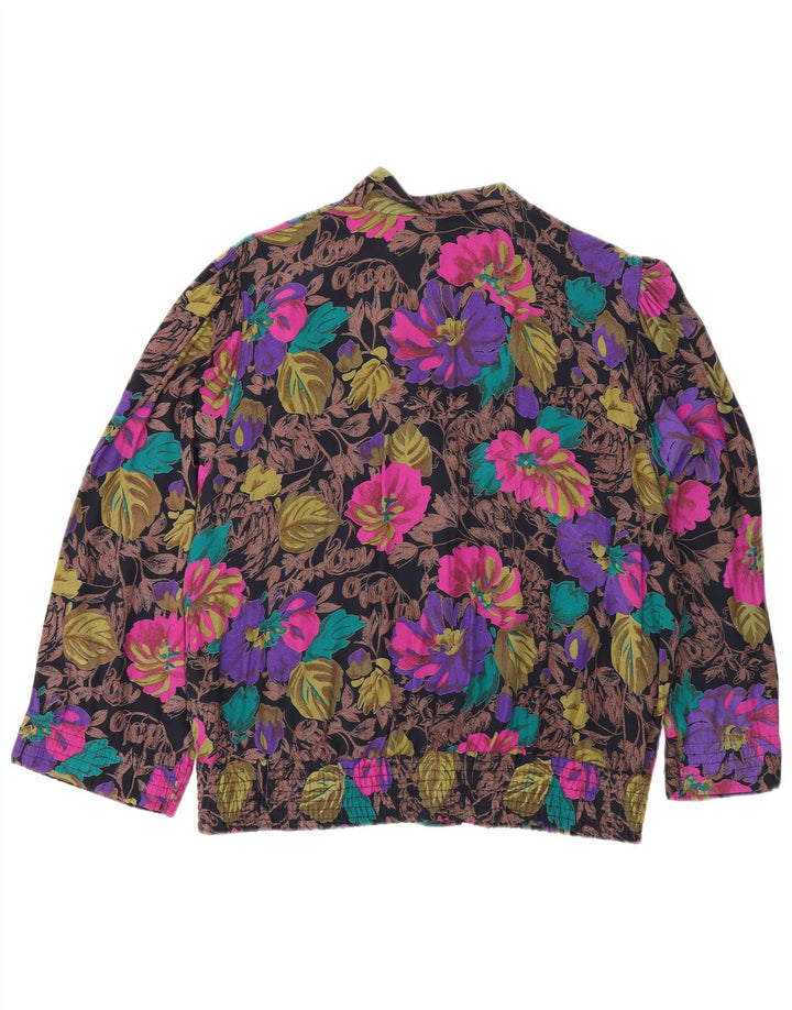 Felicia Damen-Hemdbluse mit 3/4-Ärmeln, IT 44, mittelgroß, mehrfarbig, Blumenmuster