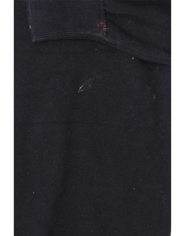 Marks & Spencer Herren-Pullover mit Rundhalsausschnitt, groß, marineblaue Baumwolle