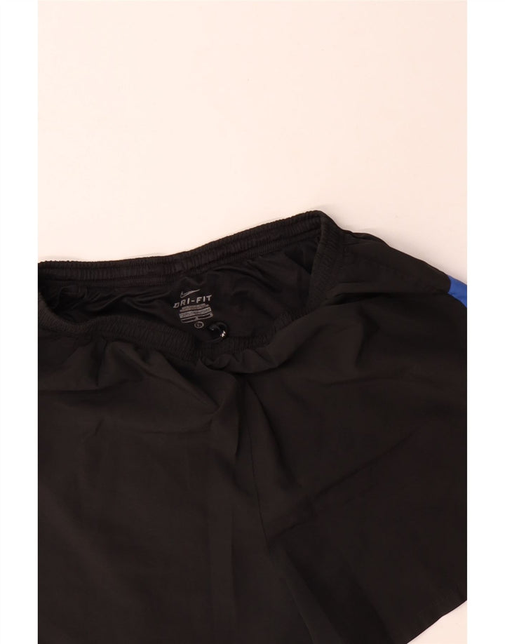 Nike Herren-Sportshorts, Größe S, Schwarz, Colourblock-Polyester