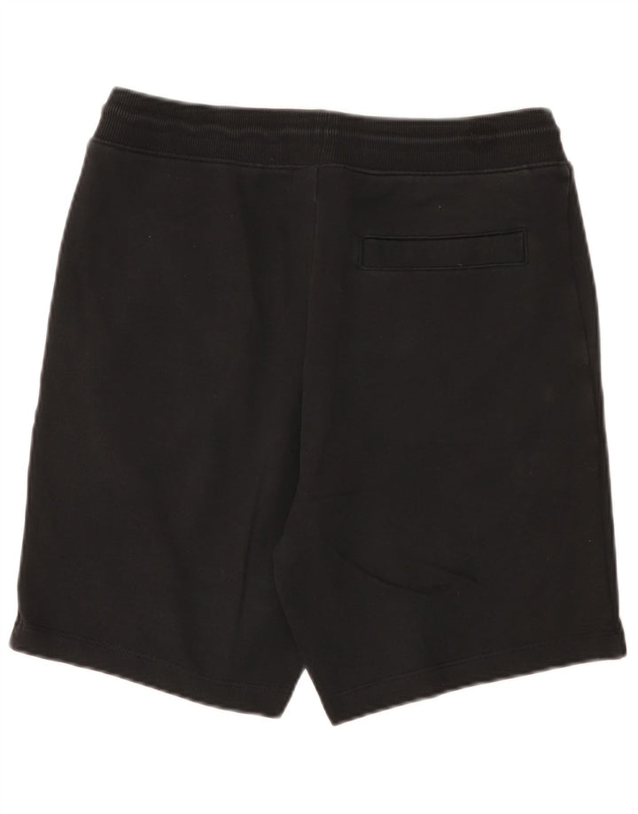 Hugo Boss Herren-Sportshorts aus mittlerer schwarzer Baumwolle