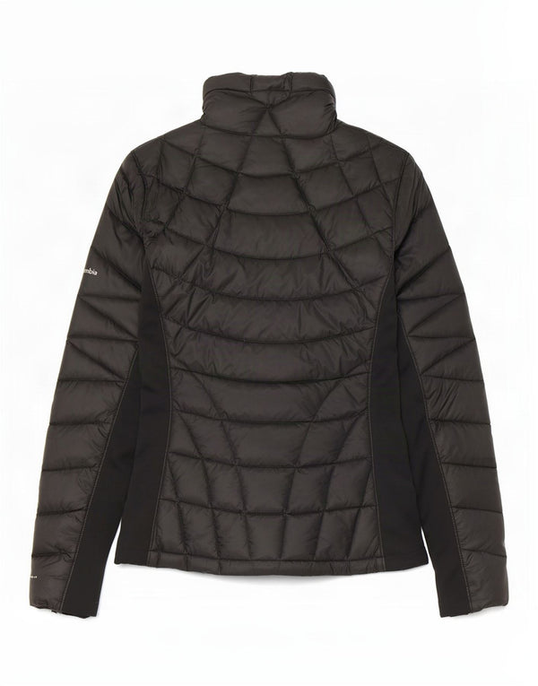 Columbia Wattierte Herrenjacke UK 38 Mittelschwarzes Colourblock-Nylon