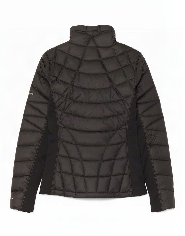 Columbia Wattierte Herrenjacke UK 38 Mittelschwarzes Colourblock-Nylon