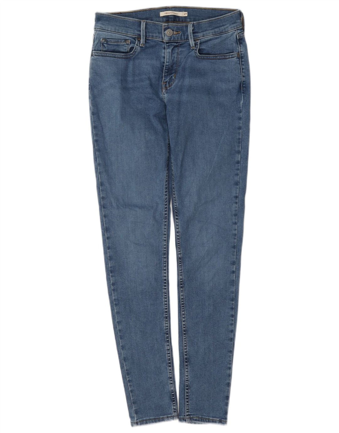 Levi's Damen 710 Super Skinny Jeans W27 L29 Blau