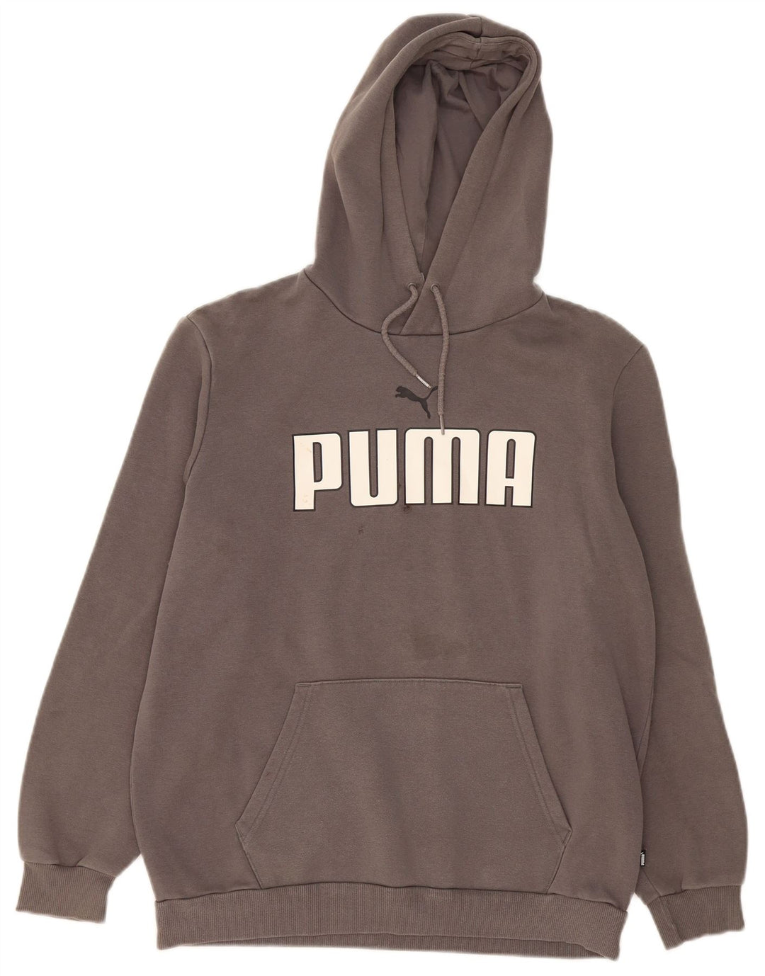 Puma Herren Graphic Hoodie Pullover mittelgraue Baumwolle