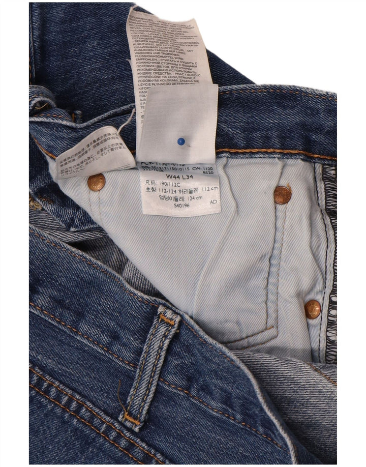 Levi's Herren 501 Straight Jeans W44 L34 Blaue Baumwolle