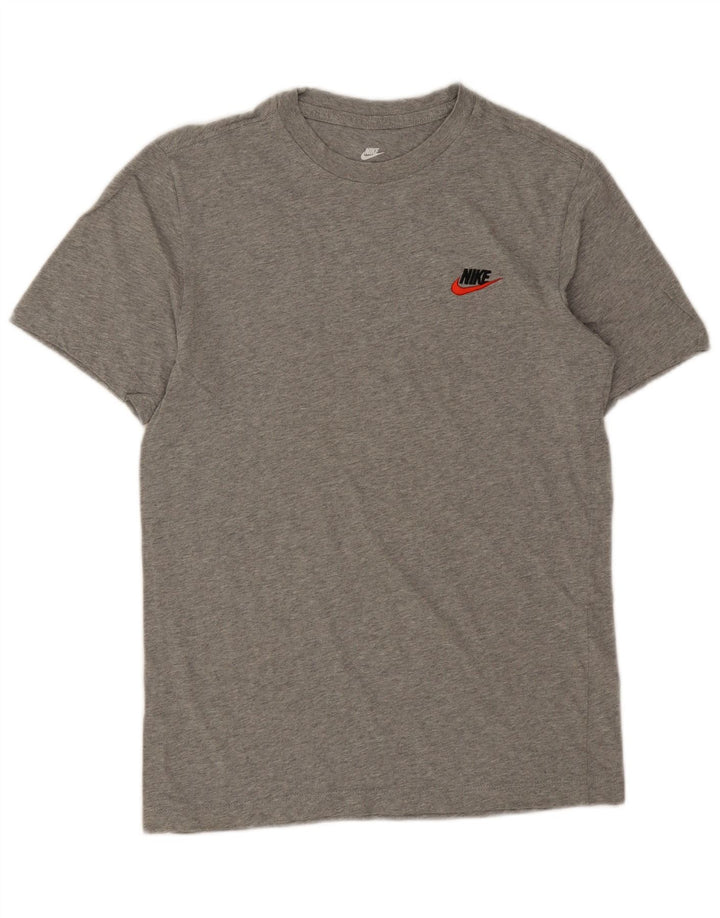Nike Herren T-Shirt Top Small Grau gefleckte Baumwolle