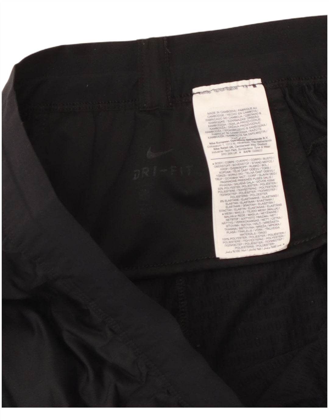 NIKE Herren Dri Fit Trainingshose, Größe L, Schwarz, Polyester