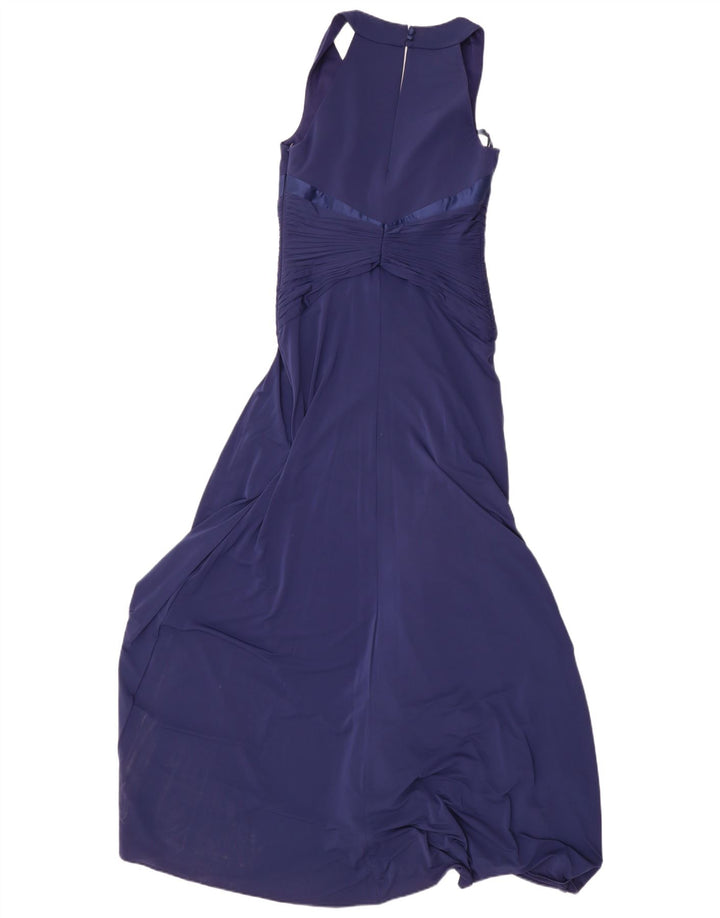 Coast Ärmelloses Damen-Maxikleid, Gr. 10, Größe S, Blau