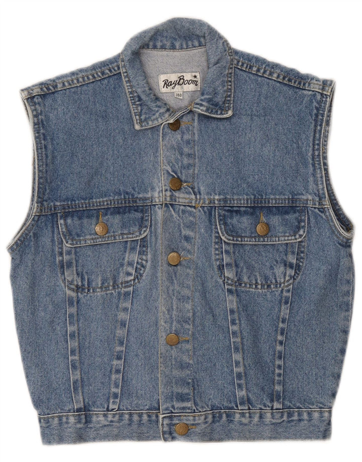 Vintage Jeansweste für Mädchen, 9–10 Jahre, Blau