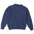 GANT Jungen-Pullover mit Rundhalsausschnitt, 12–13 Jahre, groß, blaue Lammwolle