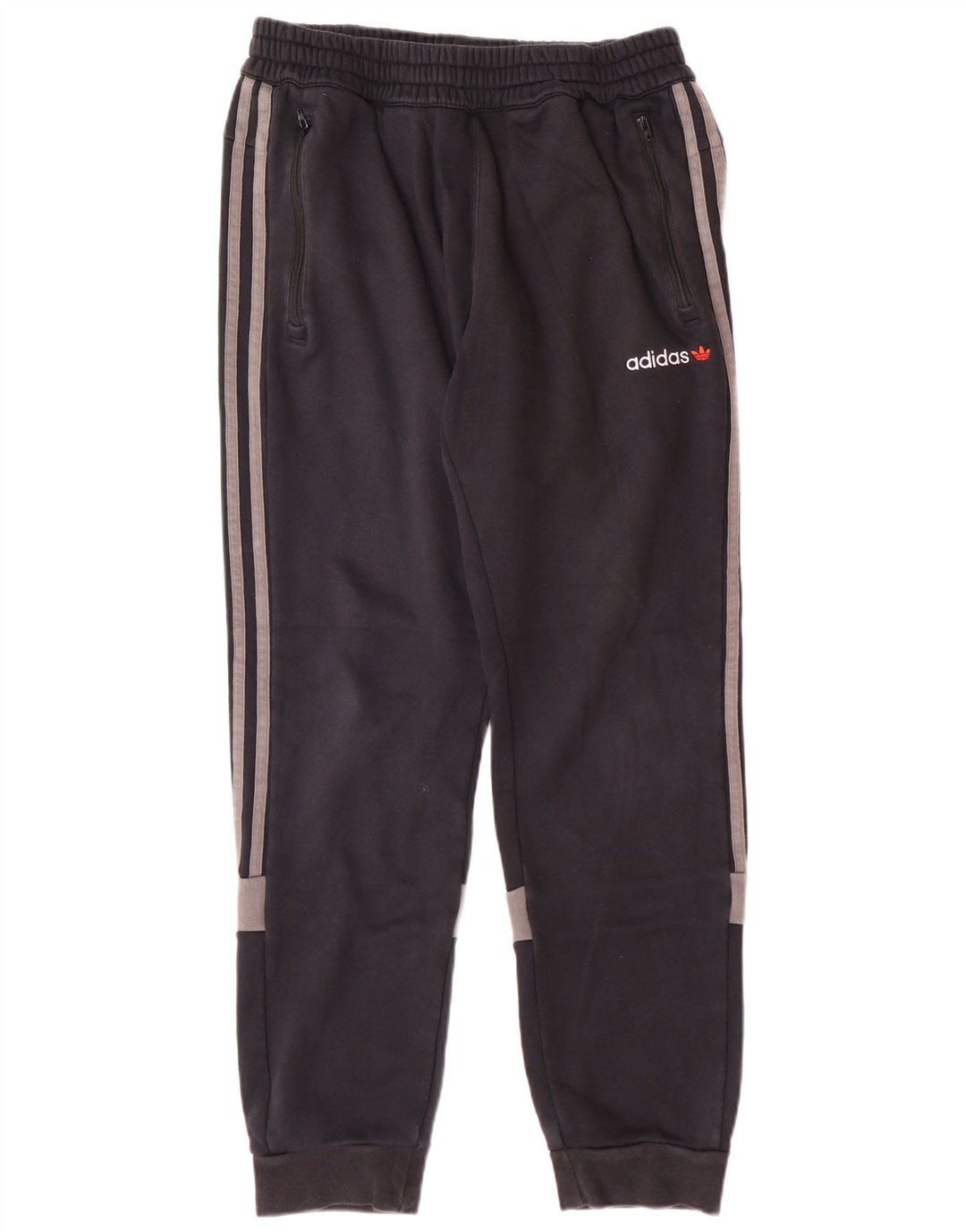 ADIDAS Herren-Trainingshose, Jogginghose, Mittelschwarz, Colourblock-Baumwolle