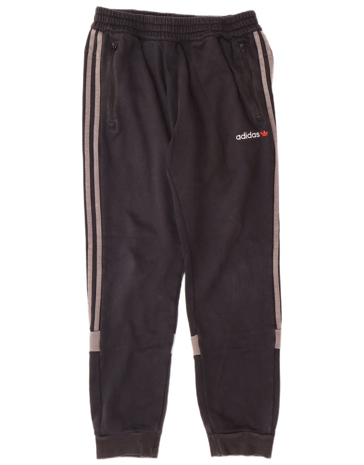 ADIDAS Herren-Trainingshose, Jogginghose, Mittelschwarz, Colourblock-Baumwolle