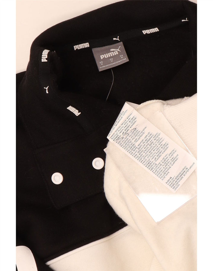 Puma Damen-Pullover mit übergroßem Grafik-Sweatshirt, Gr. 10, Größe S, Schwarz