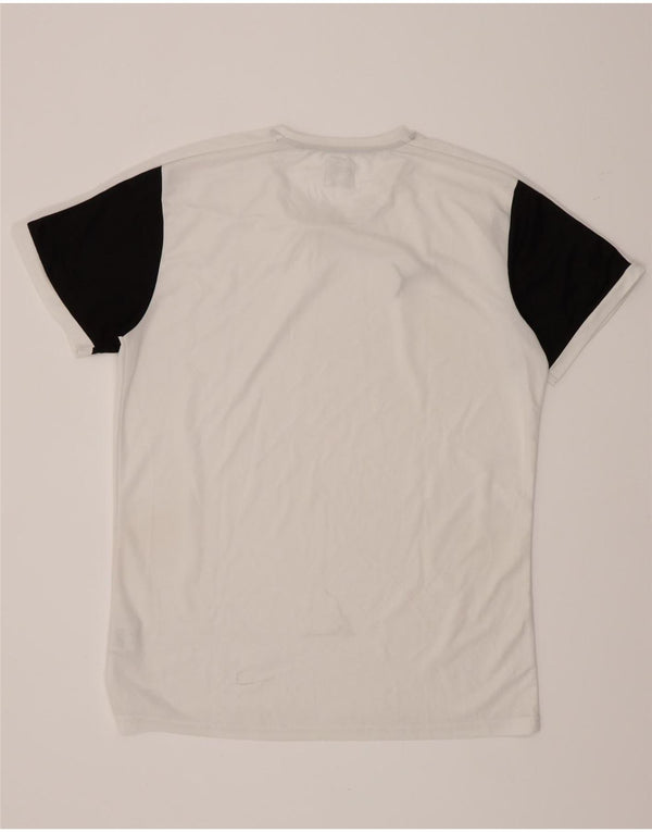 Puma Herren T-Shirt Top Large Weiß Colourblock Polyester