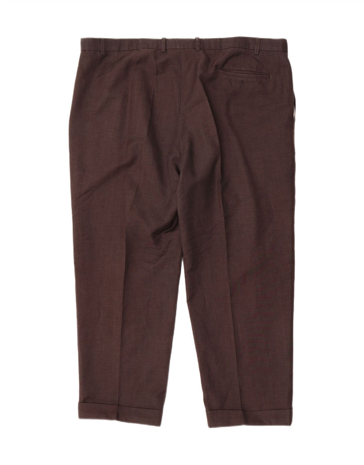 Marks & Spencer Herren-Anzughose mit Pegged-Anzug, W44, L29, graues Polyester