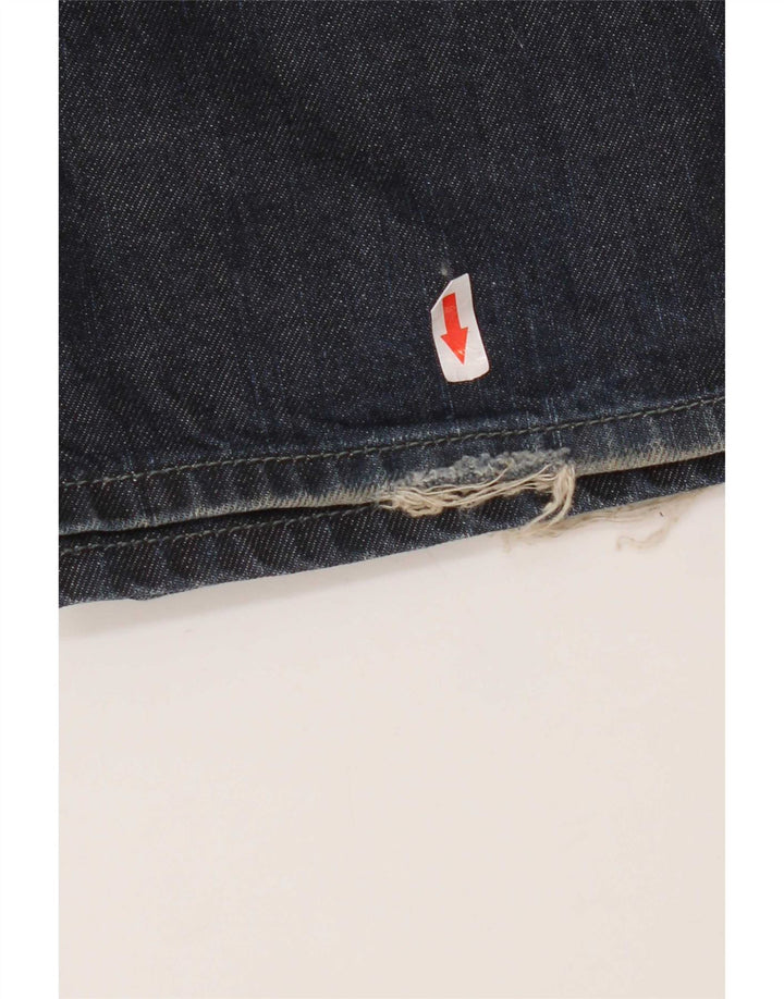 Diesel Herren Bootcut Jeans W36 L33 Marineblaue Baumwolle