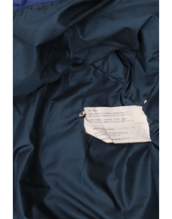 Woolrich Herren-Windbreaker-Jacke UK 42 XL, blaues Colourblock-Polyamid