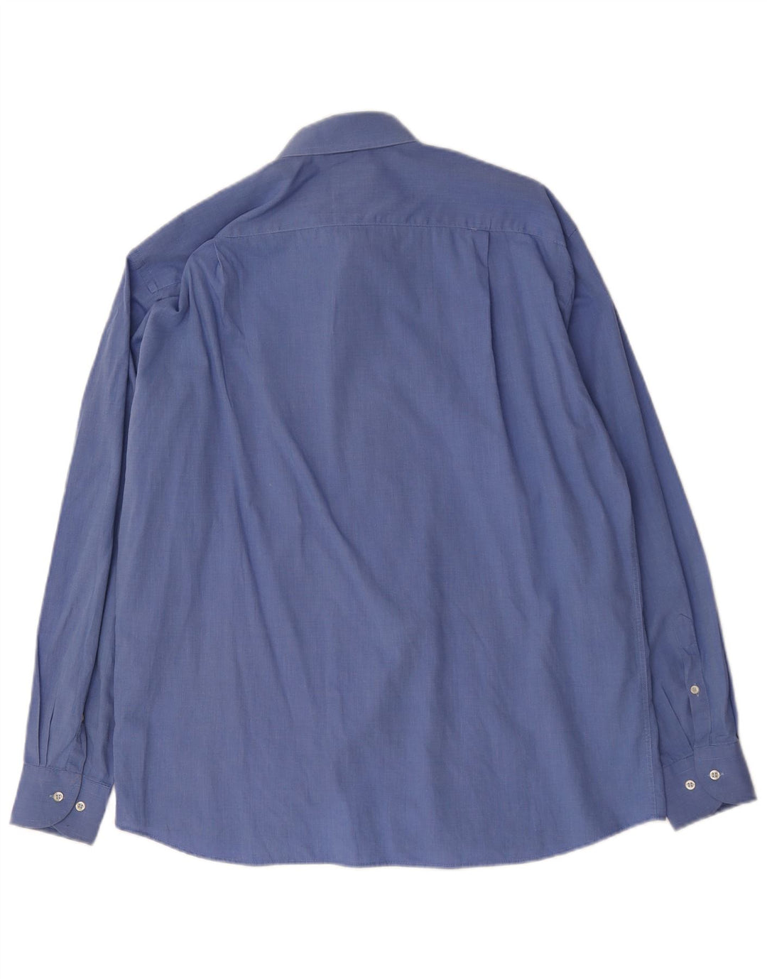 Roccobarocco Herrenhemd Größe 42 16 1/2 große blaue Baumwolle