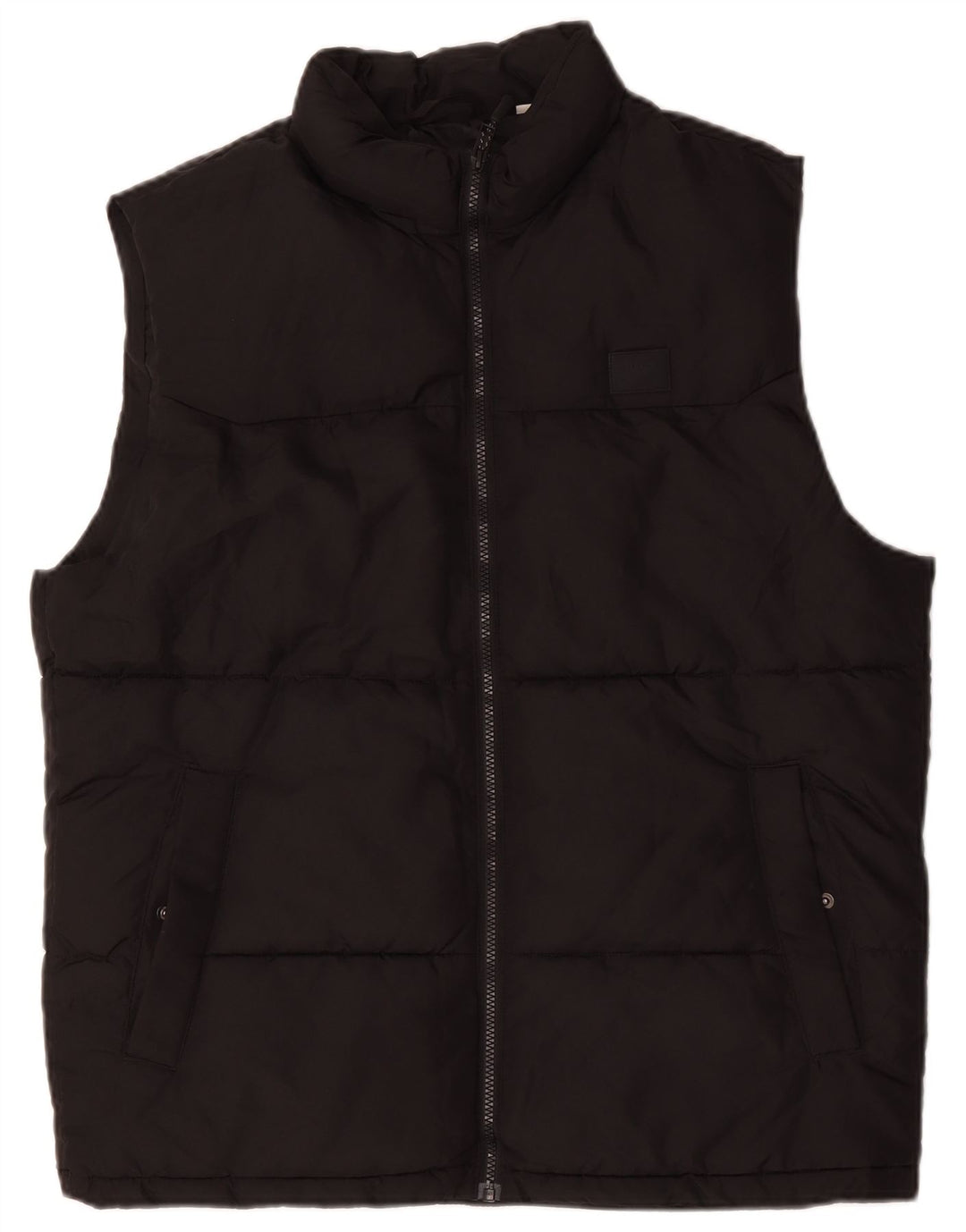 Jack & Jones Herren Wattierte Weste UK 42 XL Schwarz Polyester