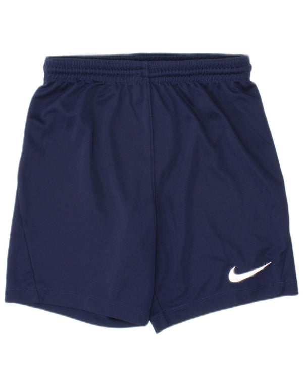 Nike Dri Fit Sportshorts für Jungen, 8–9 Jahre, Größe S, Marineblau, Polyester
