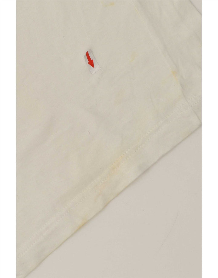 Lotto Herren-Poloshirt, groß, weiß, geometrisch