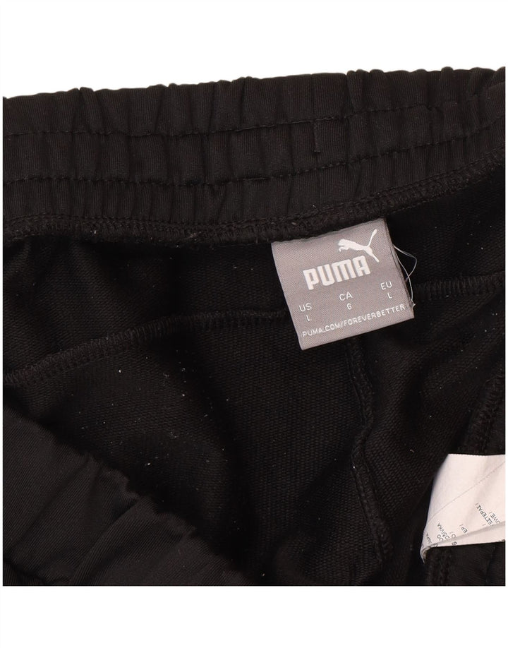 Puma Herren-Trainingshose, Jogginghose, Größe L, Schwarz, Polyester, Sport