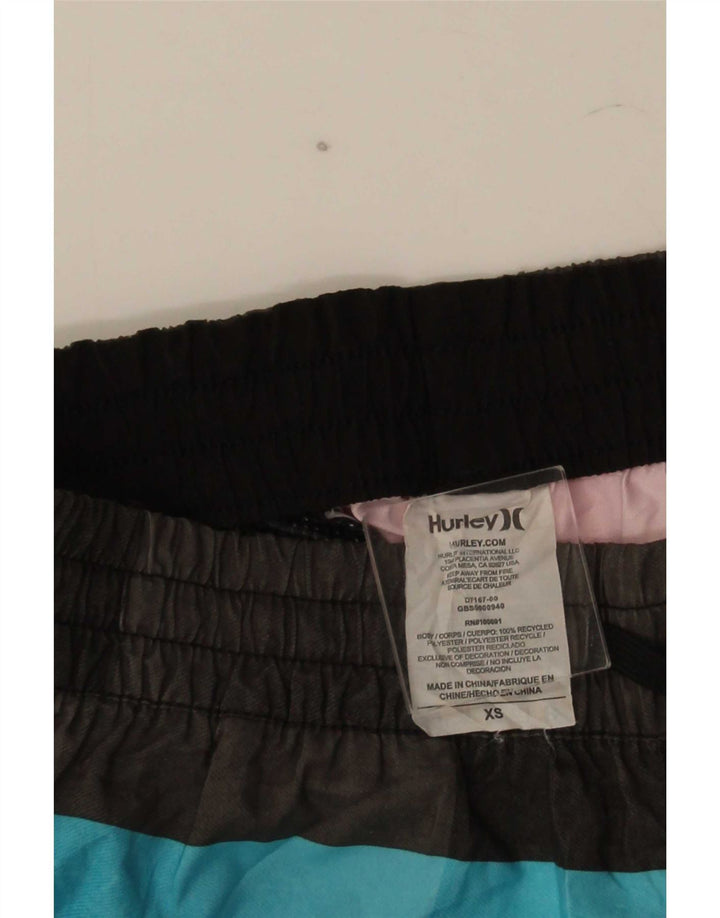 Hurley Herren-Badeshorts XS Mehrfarbiges Colourblock-Polyester