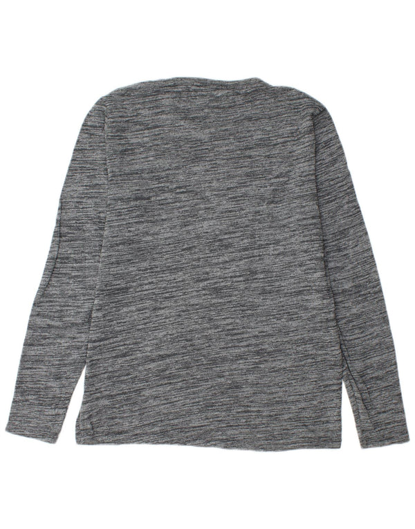 Tommy Hilfiger Herren-Pullover mit Rundhalsausschnitt, XL, grau gefleckte Baumwolle