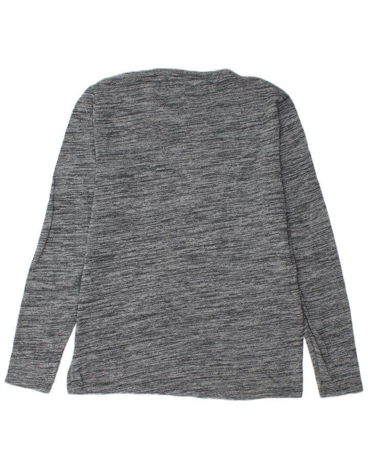 Tommy Hilfiger Herren-Pullover mit Rundhalsausschnitt, XL, grau gefleckte Baumwolle