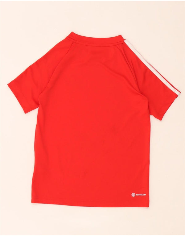 Adidas Jungen Aeroready T-Shirt Top 9–10 Jahre, rotes Polyester