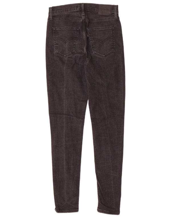 Levi's Damen 720 High Rise Super Skinny Jeans W30 L29 Schwarz Baumwolle