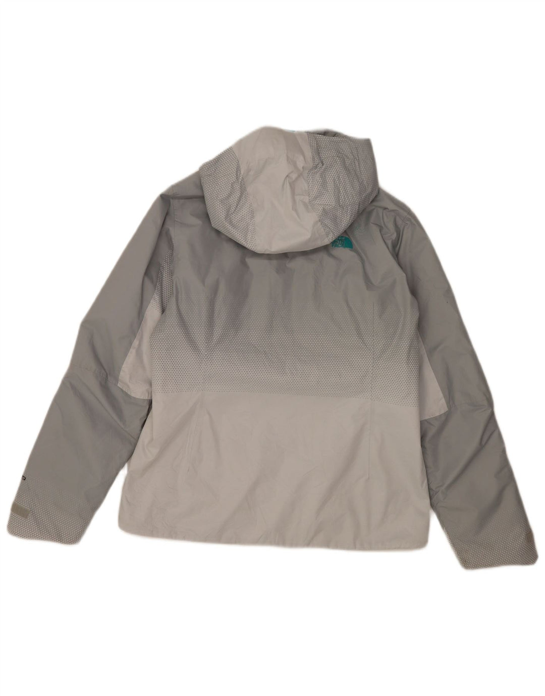 The North Face Damen-Regenjacke mit Kapuze, UK 14, Mittelgrau, Farbblock
