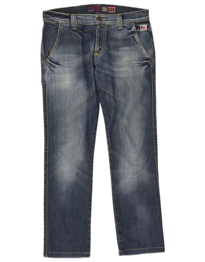 Roy Rogers Herren Straight Jeans W32 L28 Blaue Baumwolle