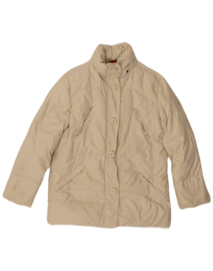 Diadora Mädchen übergroße wattierte Jacke, 9–10 Jahre, groß, beige, Polyester