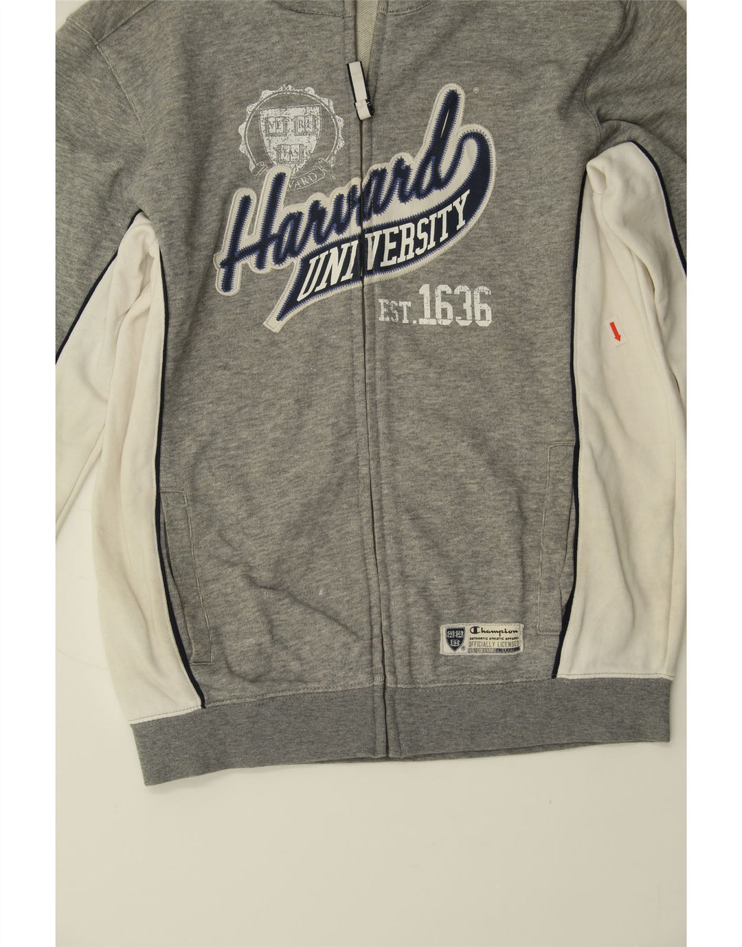 CHAMPION Boys Tracksuit Top Jacket 11-12 Years Large Grey Colourblock Vintage Champion and Second-Hand Champion from Messina Hembry 