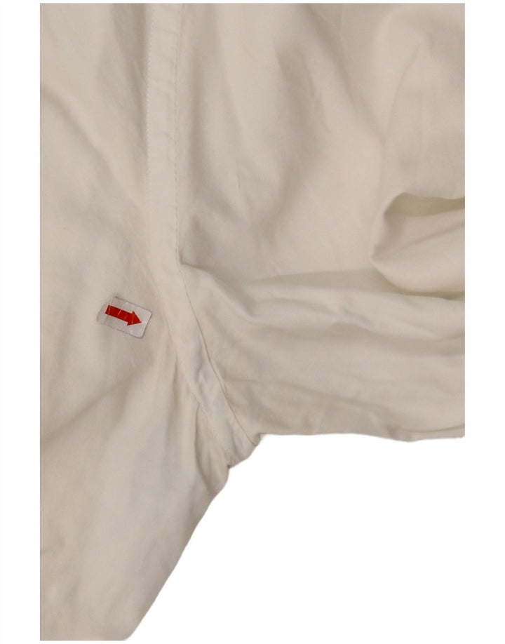 FRED PERRY Herren Slim Fit Hemd 2XL Weiße Baumwolle