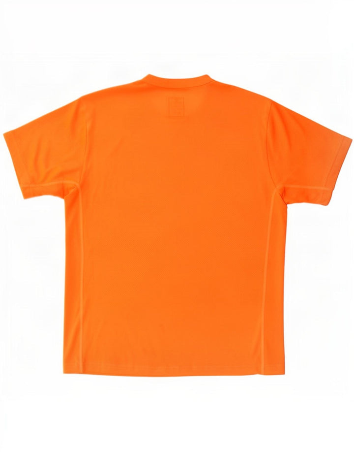 Champion Herren T-Shirt mit Grafik, Größe L, Orange