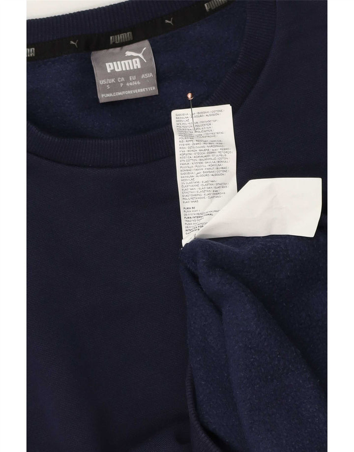 Puma Herren Sweatshirt Pullover Small Marineblau Baumwolle
