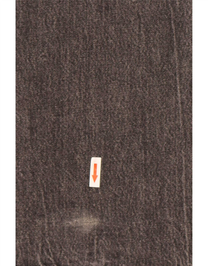 Zara Damen Straight Jeans EU 42 Large W32 L35 Graue Baumwolle