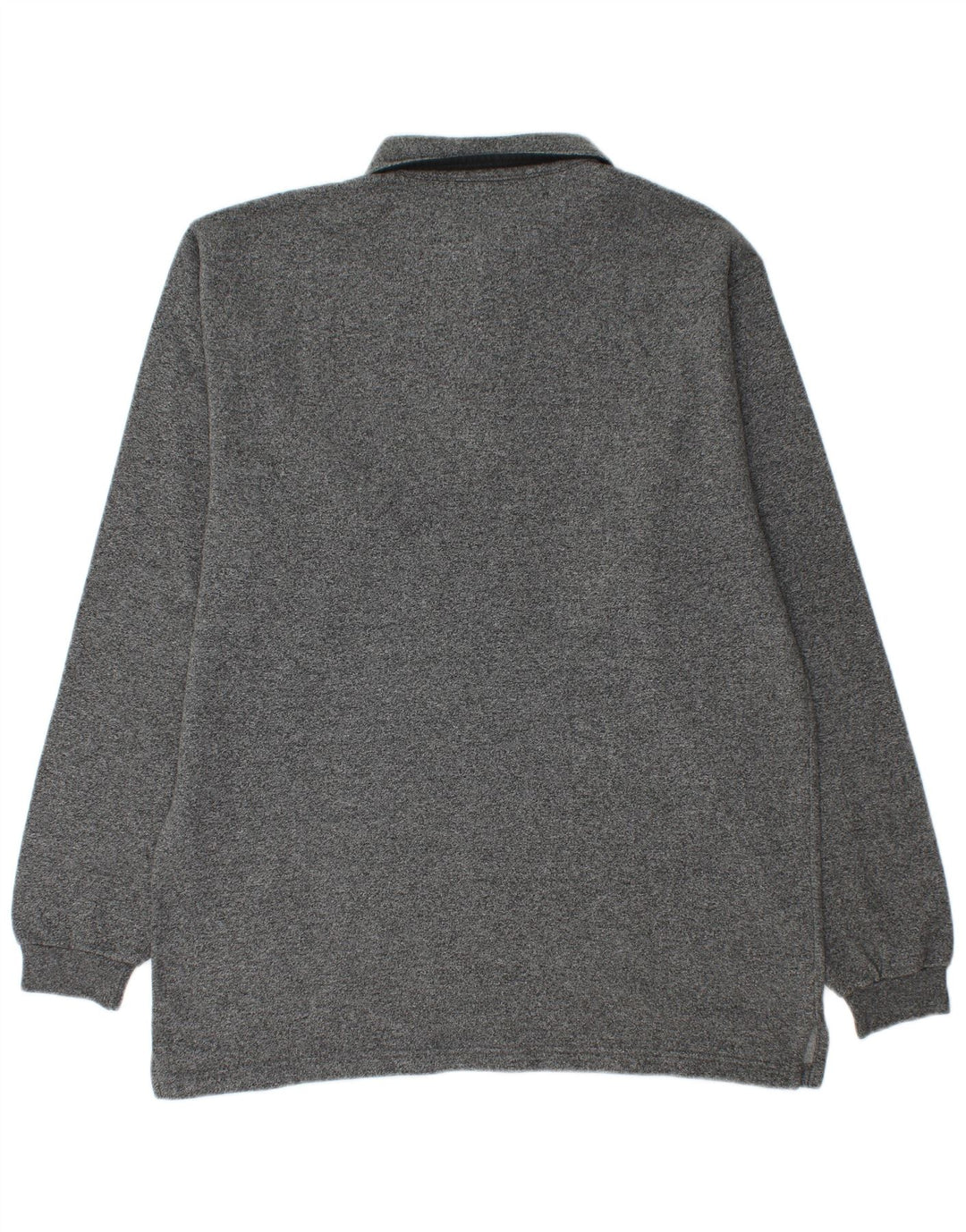 Champion Herren-Langarm-Poloshirt, große graue Baumwolle