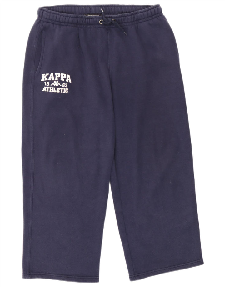 Kappa Herren-Trainingshose mit Grafik, groß, marineblaue Baumwolle