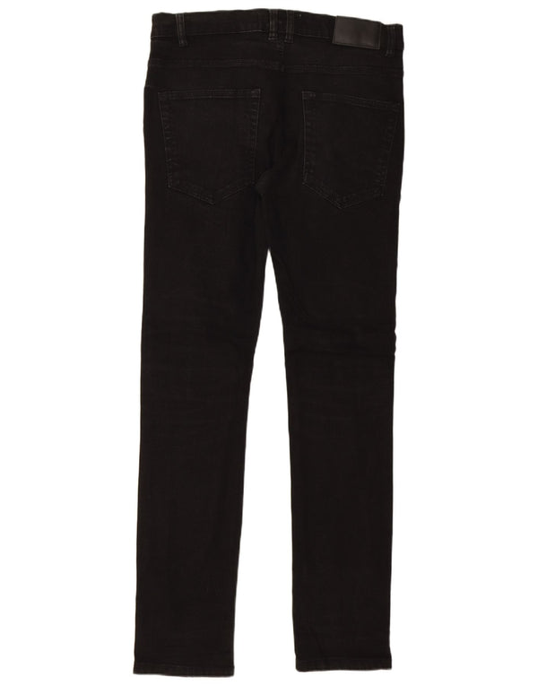 French Connection Slim-Jeans für Herren, W32, L32, schwarze Baumwolle