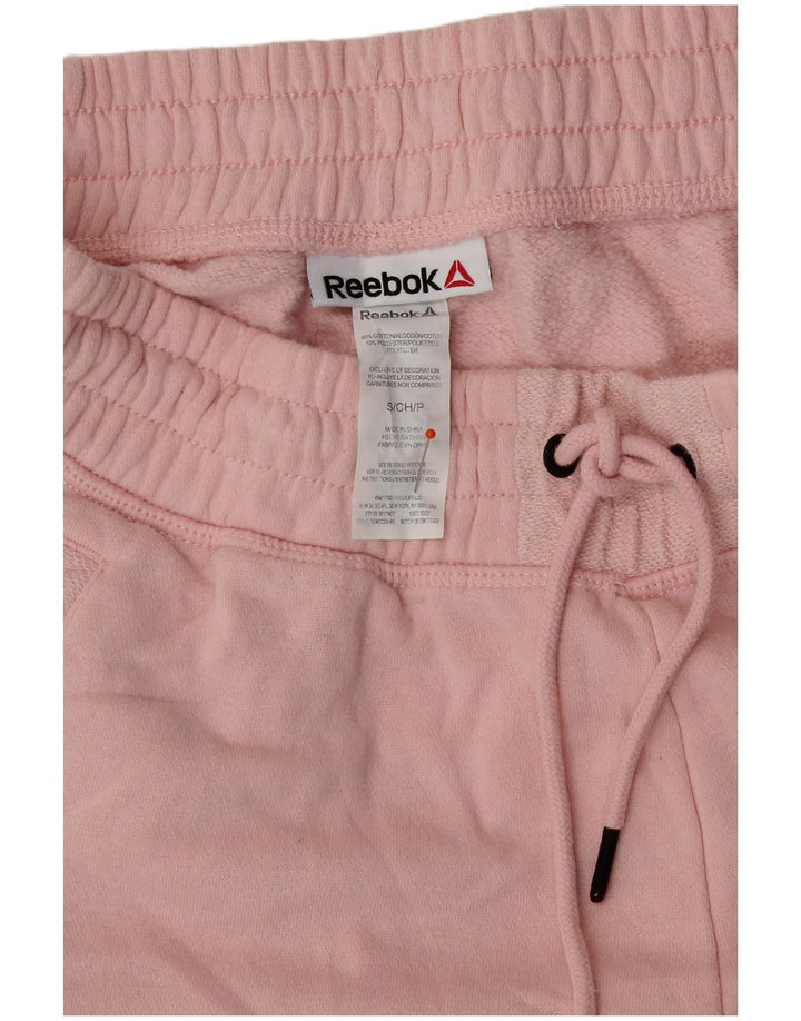 Reebok Damen Sportshorts UK 10 Small Rosa Baumwolle