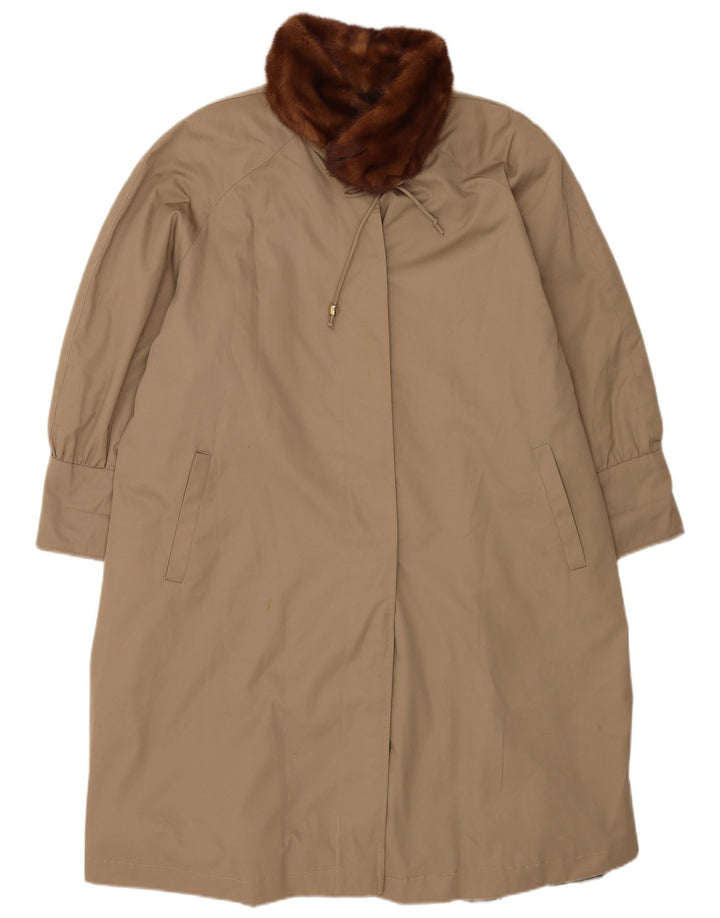 CONBIPEL Damen Übergroßer Mantel IT 42 Mittelbraunes Polyester