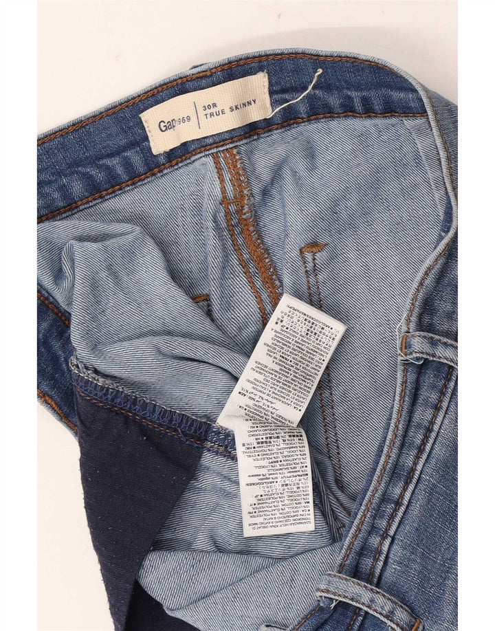Gap Damen Skinny Jeans W30 L27 Blaue Baumwolle