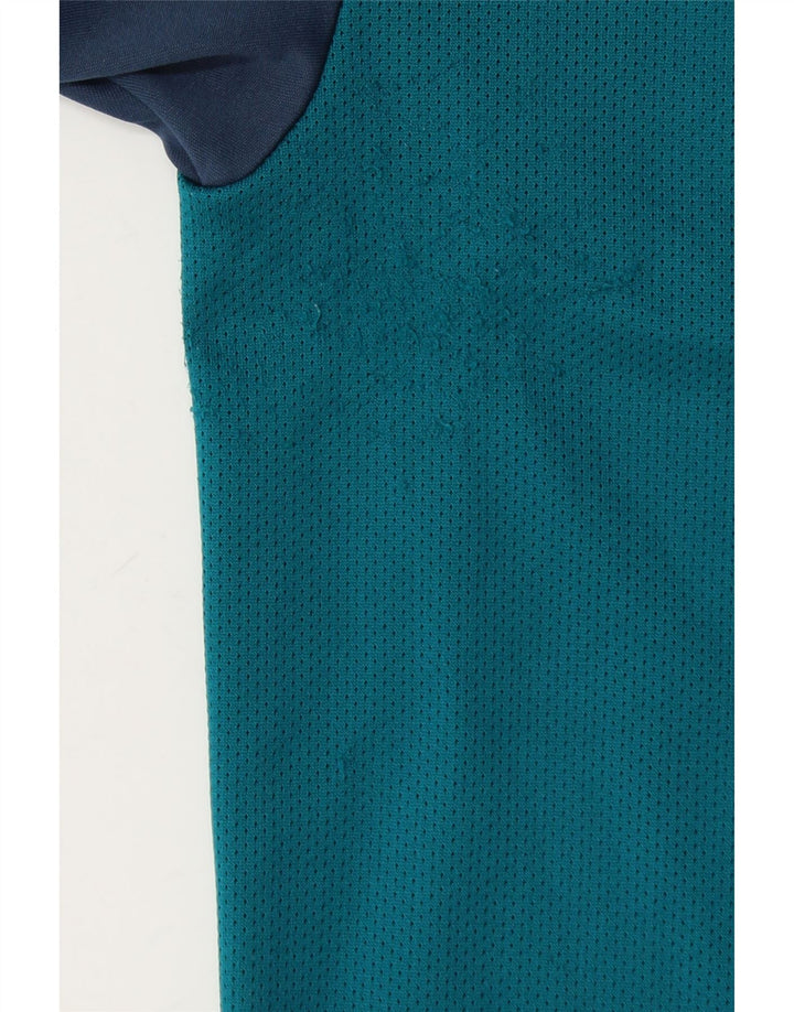 PUMA Herren T-Shirt Top Mittelblaues Colourblock-Polyester