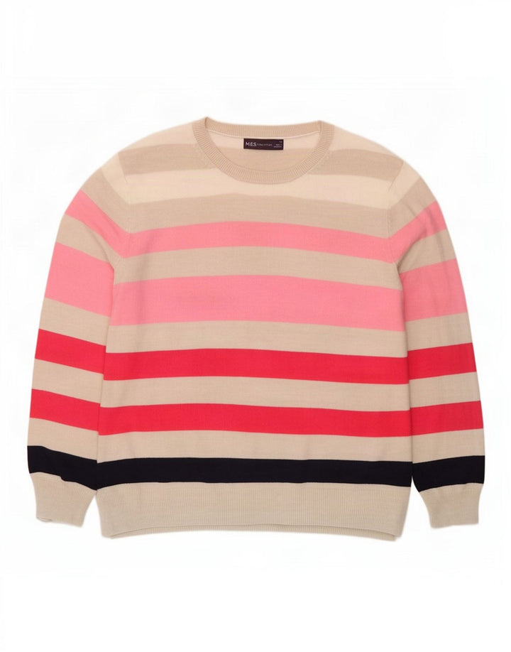 Marks & Spencer Damen-Pullover mit U-Boot-Ausschnitt, Gr. 14, Größe M, Mehrfarbig